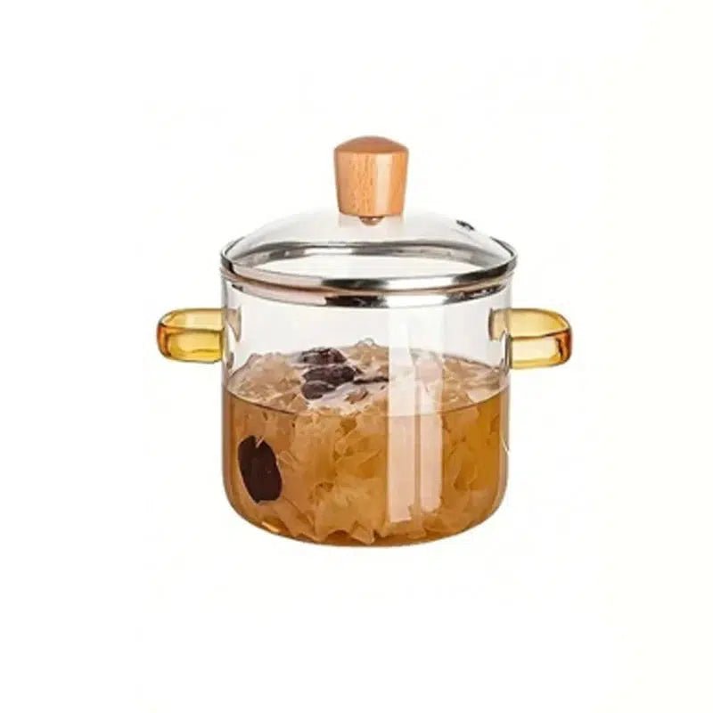 Clear cooking pot