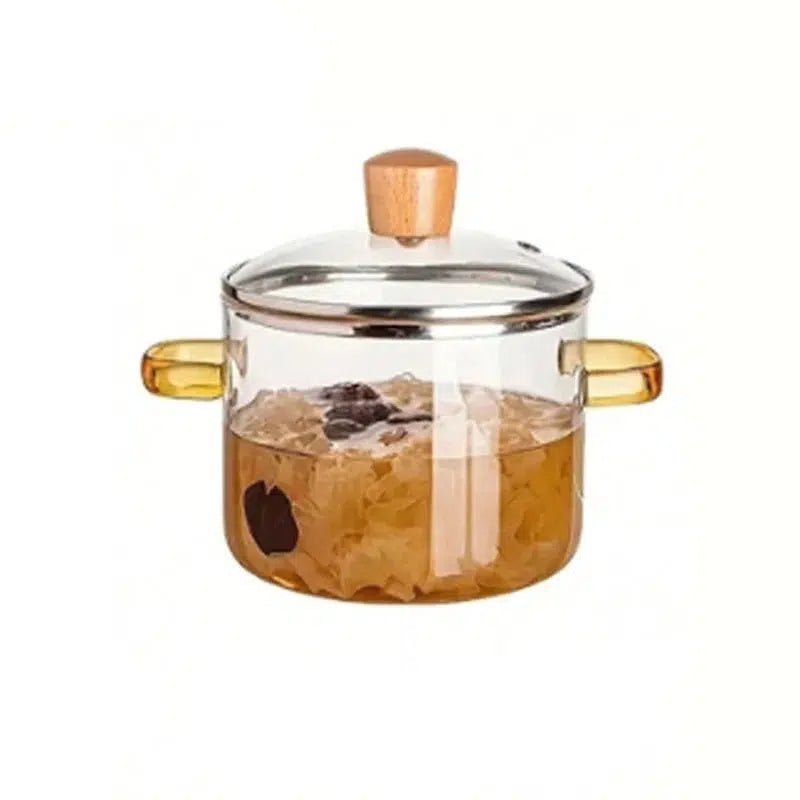 Clear cooking pot