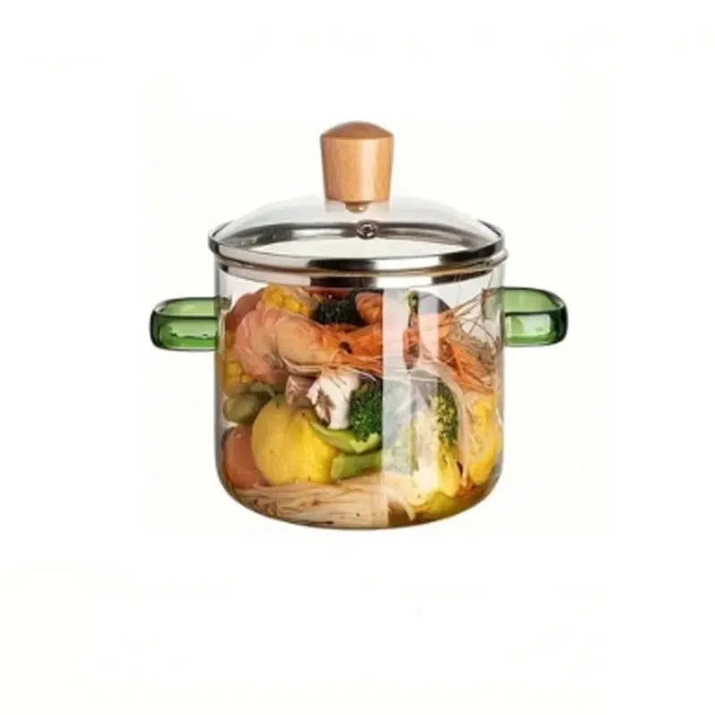 Clear cooking pot
