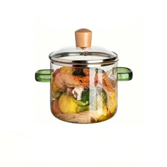 Clear cooking pot