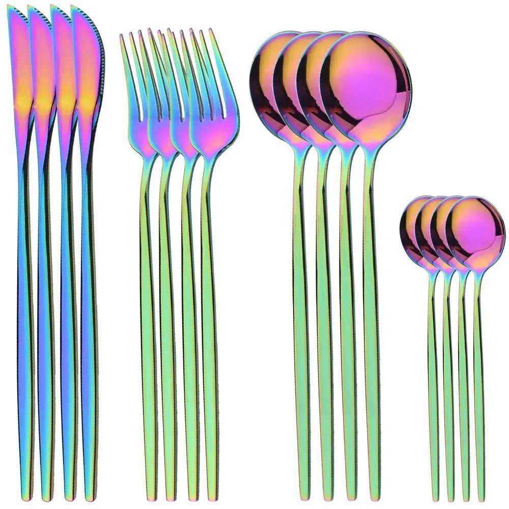 Rainbow cutlery set