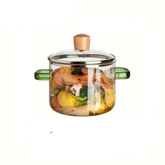 Clear cooking pot