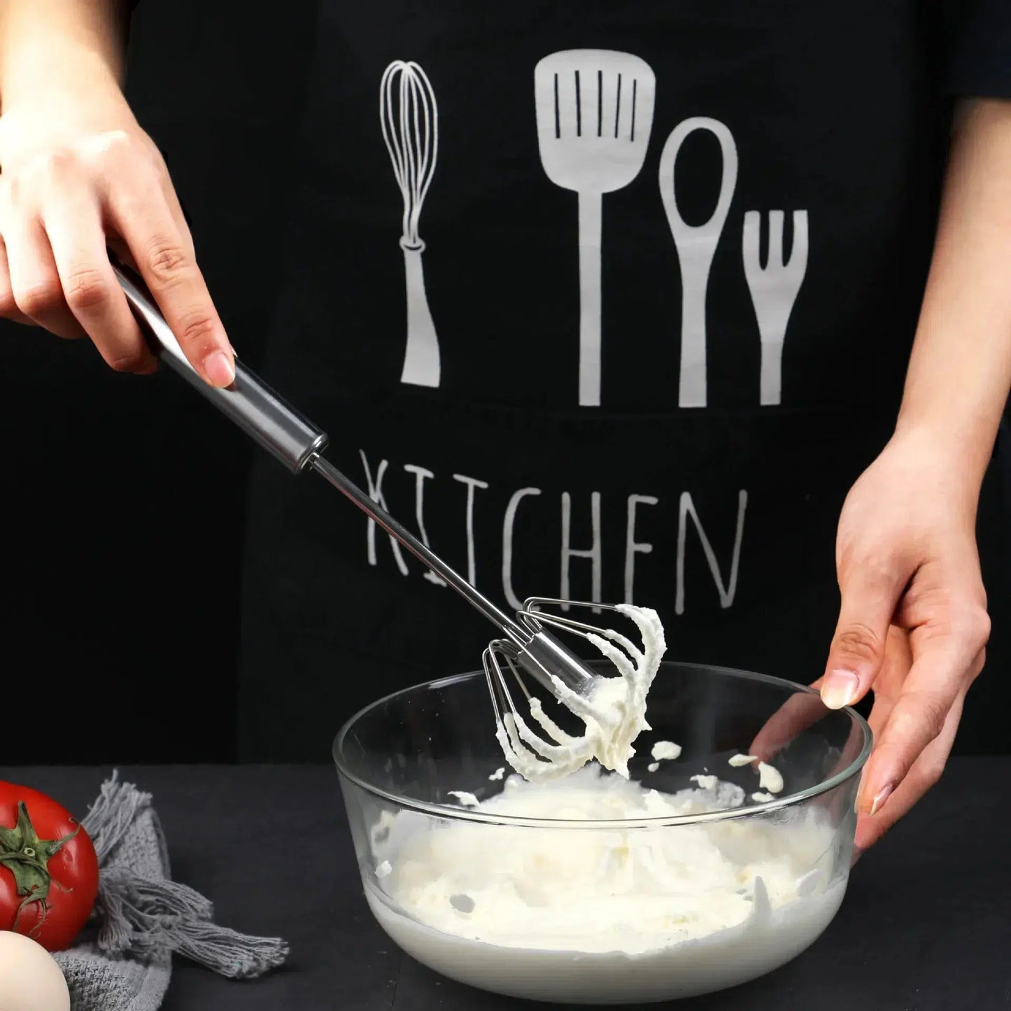 Semi automatic whisk