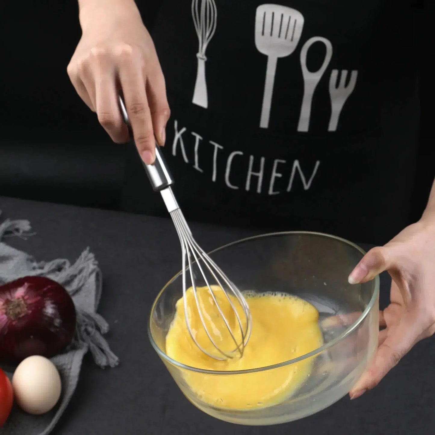 Stainless steel whisk