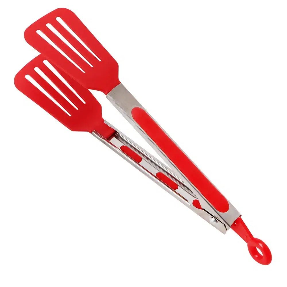 Red kitchen tongs 