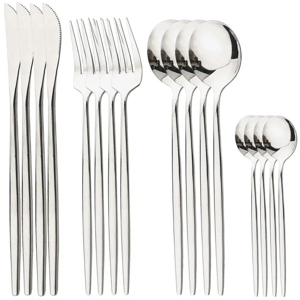 Classic silver cutlery set